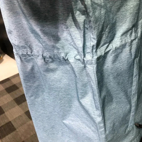 32° Cool Short Anorak Hooded waterproof jacket, pockets, bungee waist, teal - Picture 6 of 10